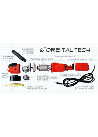 Полірувальна машинка Griots Garage 10813 діаметр 6 Griot’s Garage (292132738)