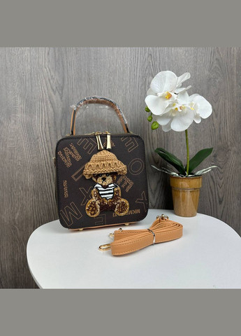 Дитяча сумочка маленька з ведмедиком міні сумка для дівчаток з ведмедем коричнева з рудим Bear (345742191)