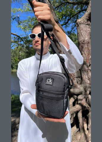 Чоловіча сумка крос-боді 14х18 см сірий (Е56-55-5) No Brand (306633400)