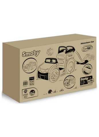 Ігровий майданчик (7600840207) Smoby Life Автомобіль мандрівника з гіркою та пісочницею (370016604)
