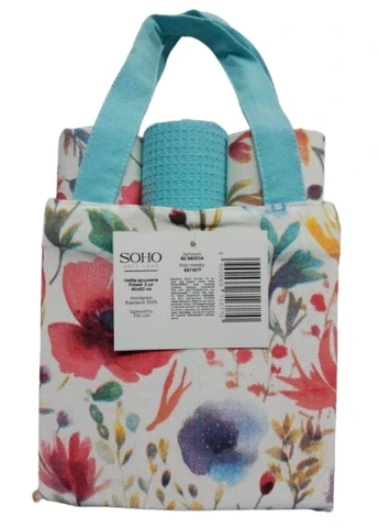 Кухонний текстиль Наб. руш. 40*60см бавовна 100% Flower 3 шт. Soho (365275728)