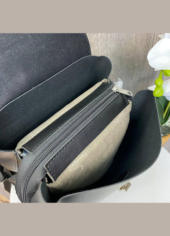 Женский рюкзак сумка трансформер из натуральной замши и экокожи черный (sku_1114) No Brand (330576894)