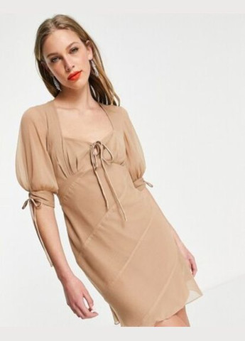 Бежева кежуал сукня Asos однотонна