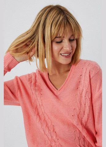 Рожевий зимовий светр Moodo