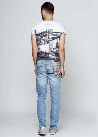 Светло-голубые демисезонные джинсы голубой Alcott