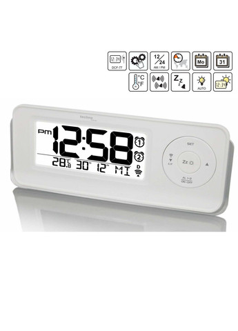 Годинник настільний WT498 White (WT498) Technoline (315937411)