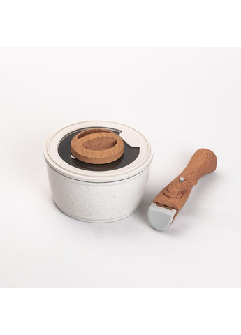 Набір алюмінієвого посуду з антипригарним покриттям 11 предметів білий HP-4-405 MGC (368767263)