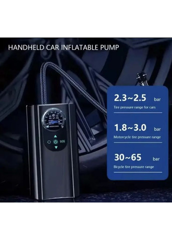 Автокомпресор акумуляторний CHARGE PUMP CQB001 з дисплеєм (2104618898) No Brand (372466638)