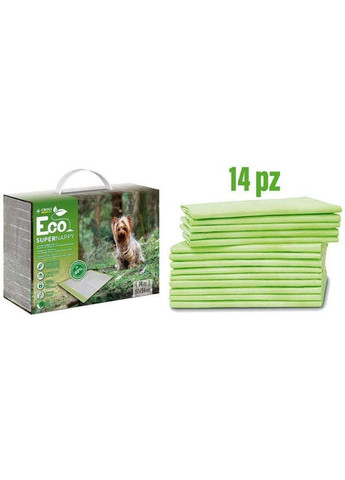 Пеленки для собак одноразовые, SUPER NAPPY ЕСО абсорбирующие, 57х54 см, 14 шт/уп (214712) Croci (278308150)