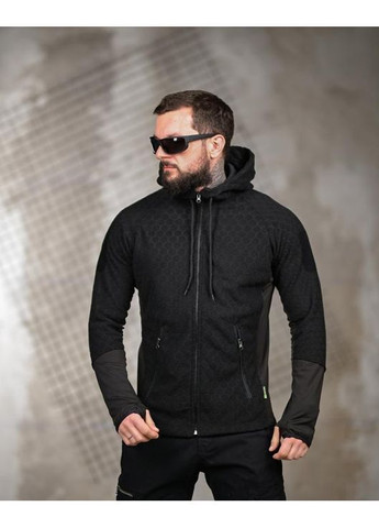 Армійська чоловіча тепла кофта на флісі чорна Freedom (367088918)