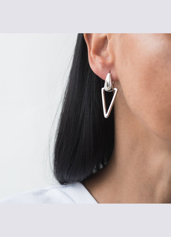 Серебряные серьги Треугольники 122502 Oniks (264022562)