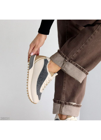 Зимние кроссовки Helen бежевые зима (370813403)