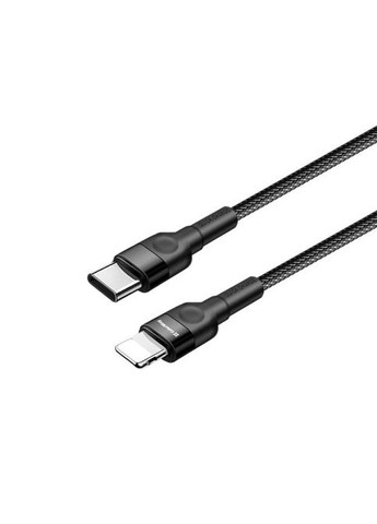 Кабель Colorway USB-C to Lightning 0.3m 3А black (268141170)