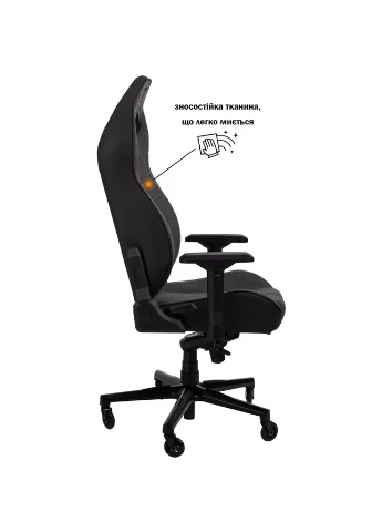 Кресло X-8009 Fabric Dark Gray/Black GT Racer (362575561)