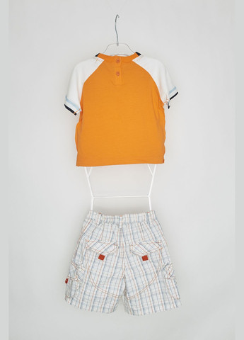 Помаранчевий літній комплект(футболка+шорти) Marasil