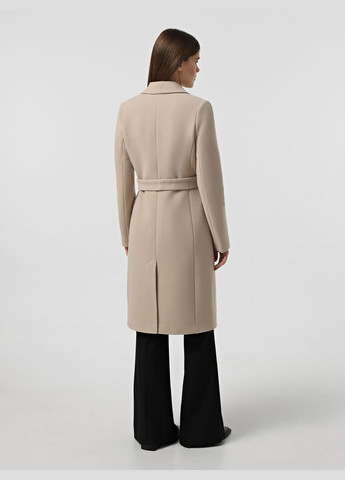 Кремовое демисезонное Пальто демисезонное 1903CR двубортное DANNA