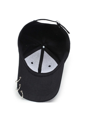 Кепка бейсболка з пірсингом та рогами 56-60р Чорний (80126) No Brand (357206976)