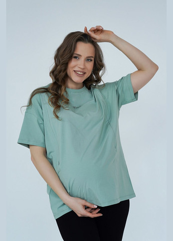 Футболка для беременных, арт. 24303 (голубая) Мамин Дім - (335053041)