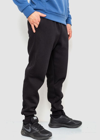 Спорт чоловічі штани на флісі, колір чорний, Ager (272821063)