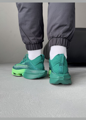 Зелені Осінні кросівки чоловічі і жіночі nike air zoom alphafly 2 green | найк еір зум альфафлай 2 зелені No Brand