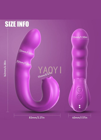 Вібратор подвійний для клітора та точки G VIBER-SLIME Focus (303890610)