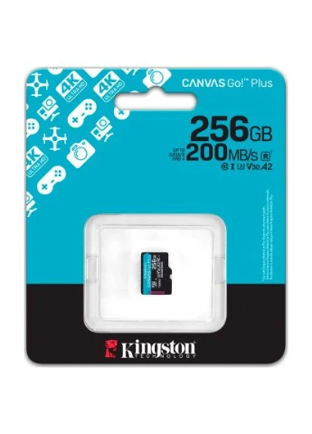Карта пам'яті 256GB microSDXC сlass 10 UHS-I U3 V30 A2 Canvas Go Plus G4 (SDCG4/256GBSP) Kingston (400750196)