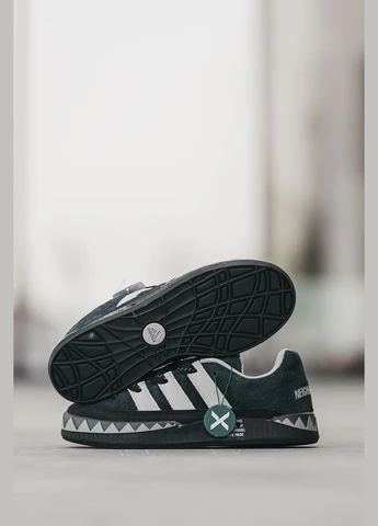 Темно-сірі Осінні кросівки чоловічі adidas No Brand Adimatic x Neighborhood