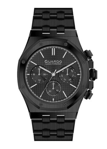 Наручний годинник Guardo s03008-6 (m.black) (283038235)