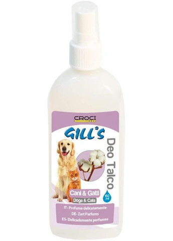 Дезодорант для животных собак и котов с тальком Gill's 250 мл (C3010300) Croci (284176047)