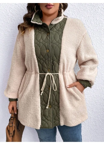 Комбинированная зимняя куртка SHEIN