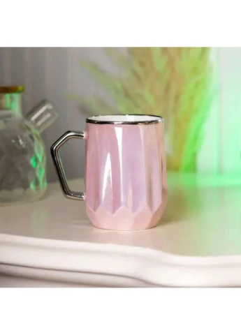 Чашка фарфоровая Glaze 450мл в зеркальной глазури чашки для кофе HPCYM0885P Happy Life (326066422)