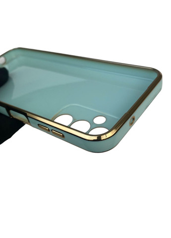 Чехол для Galaxy A14 4G SM-A145F с кольцом MagSafe с золотой окантовкой на самсунг а14 бирюзовый gs1 Samsung (366233787)