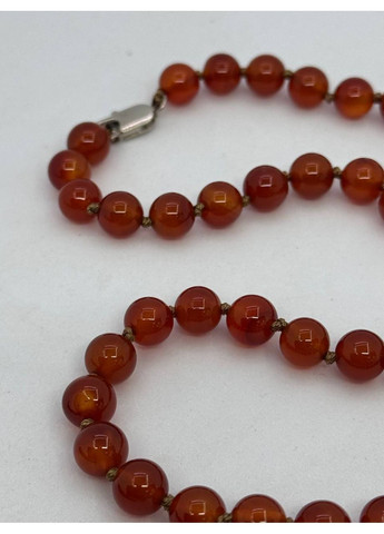 Ожерелье из сердолика 8 мм 46 см Красный No Brand (350633890)