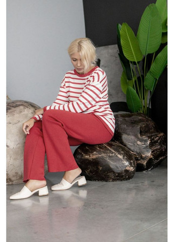 Брюки прямого кроя 2082 Красный Triko Bakh (368650823)