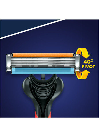 Одноразові станки для гоління Blue 3 Nitro, 6 шт Gillette (328397260)