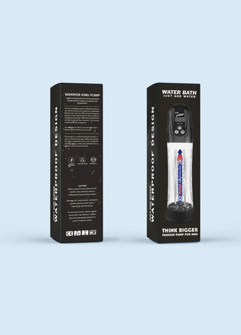 Автоматическая гидронасос 2в1 (вода/воздух) Water Bath с LED-дисплеем, 2 режима Men Powerup (335392673)