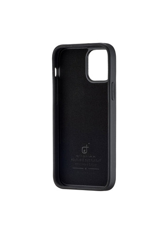 Чехол Jinduka Leather with MagSafe Black Case iPhone 12 (297454285)