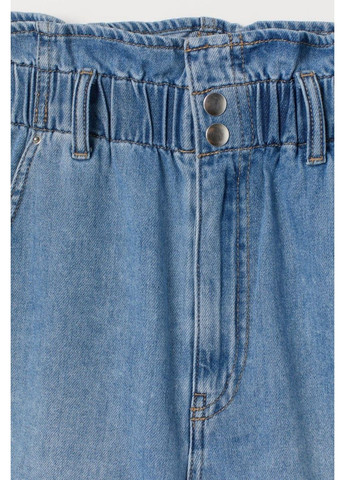 Женские джинсовые шорты с поясом Н&М (56899) W34 Синие H&M (290317128)