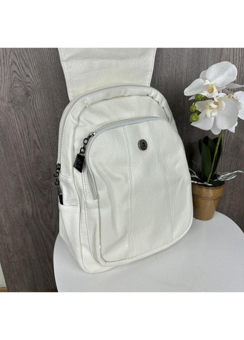 Стильний жіночий міні рюкзак сумка 2 в 1 екошкіра міський рюкзачок для прогулянок м'ятний сумка на плече ProDobro (363136510)