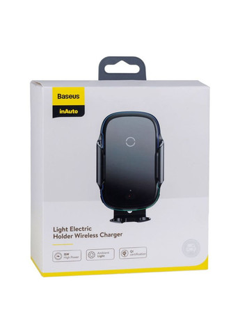Тримач для смартфона розсувна система фіксації Wireless Charger WXHW03 Light Electric Holder Qi 15W Чорний Baseus (312484506)