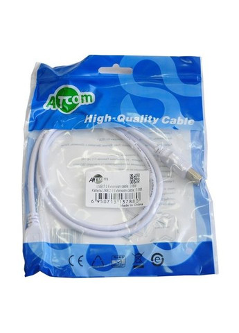 Кабель USB - USB V 2.0 (M/F), подовжувач, 0.8 м, (3788) Atcom (336954663)