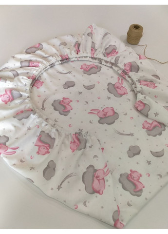 Теплая простыня на резинке в кроватку, размер 60*120 No Brand (370370106)