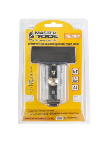 Тримач універсальний для лазерного рівня AL 360° ¼" 30-0912 Mastertool (364964679)