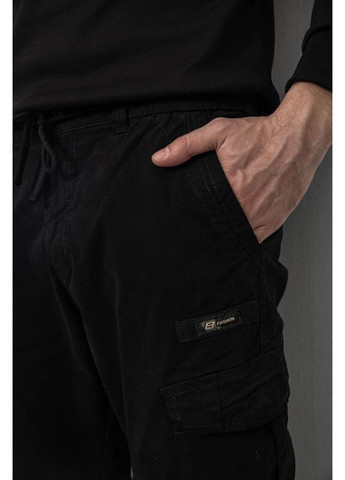 Штани чоловічі однотонні, колір чорний, 244R1693 Ager (368697821)