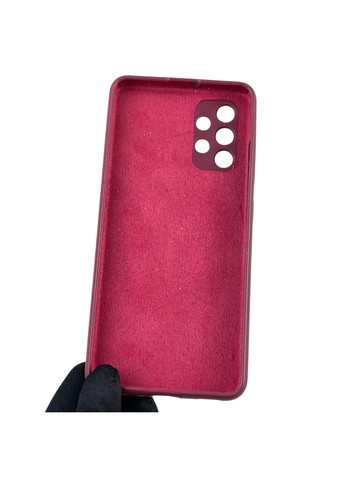 Чохол для Galaxy A32 4G (SM-A325F) силіконовий з мікрофіброю нековзний на самсунг а32 4г бордовий Samsung (366390263)