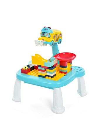 Развивающий детский столик 2в1 проектор конструктор со светом на батарейках Home (303319831)