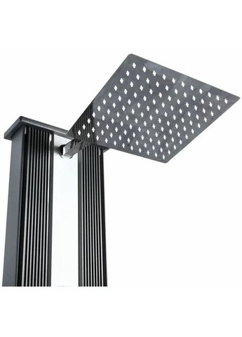 Душ сонячний Hybride Dada Straight алюмінієвий з мийкою для ніг, антрацит DS-D463NX, 40 л AquaViva (372992618)