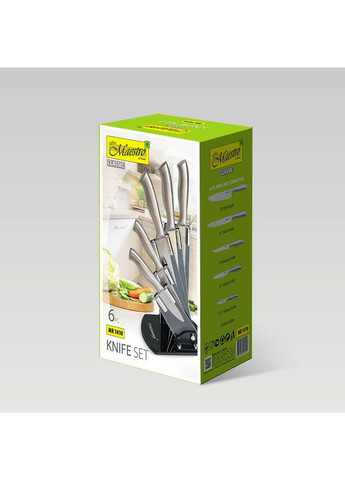 Набір кухонних ножів MR-1410 6 предметів Maestro комбінований,