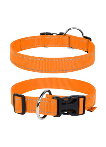 Нашийник нейлоновий регульований (ширина 20мм, довжина 25-40 см) оранжевий Dog Extreme (330830644)