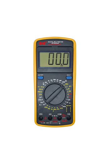 Мультиметр цифровой DT9205A (измерение ёмкости, проверка транзисторов, HOLD, зуммер, автооключение) HAOYUE (362051659)